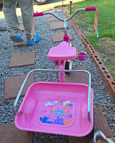 Pink kids tricycle wheel - tricycle, 3-wheel