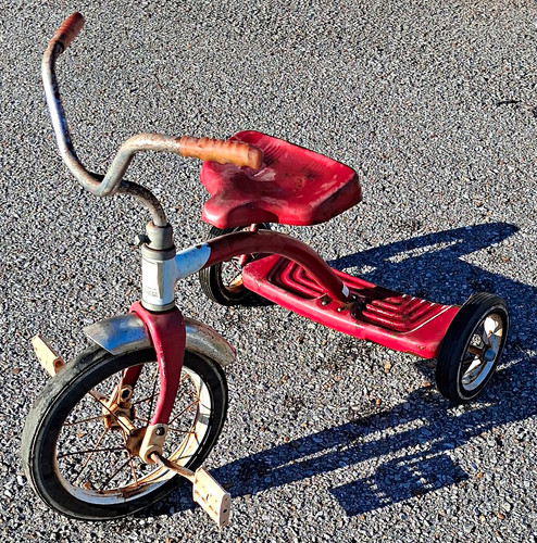 Vintage red metal kids - vintage,