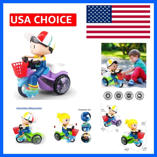Cartoon stunt tricycle toy - cartoon,
