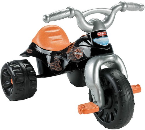 Kids ride motorcycle - on, harley