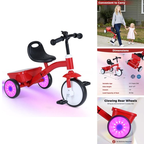 Honey joy kids tricycle - kids, 3
