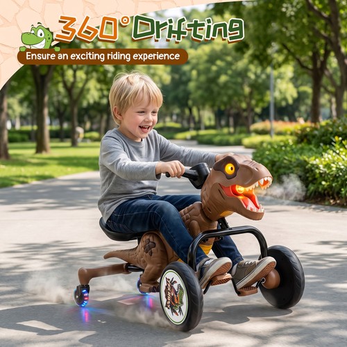 Dinosaur drift tricycle with - dinosaur,