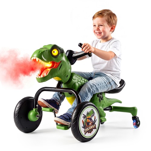 Dinosaur drift tricycle with - tricycle,