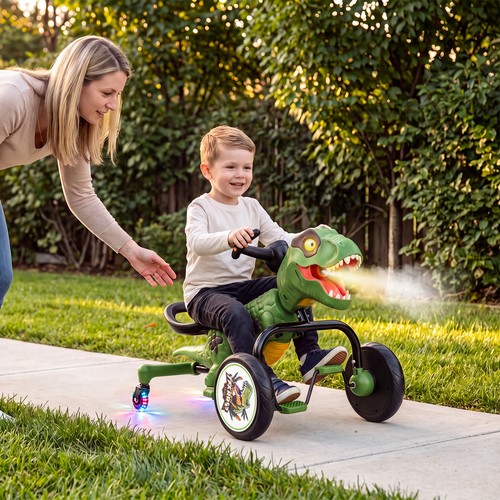 Dinosaur drift tricycle with - dinosaur,